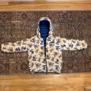 Patagonia Reversible Down Sweater Hoody Blue  Size 3T